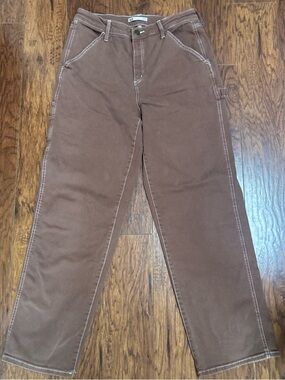 SO Goods For Life High-Rise Carpenter Pants - Chestnut Brown Size 13/31W